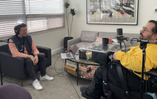 Stephen Wise Temple Senior Rabbi Yoshi Zweiback interviews Matan Koch for his Search for Meaning podcast during Jewish Disability Awareness, Acceptance, and Inclusion Month (JDAIM).