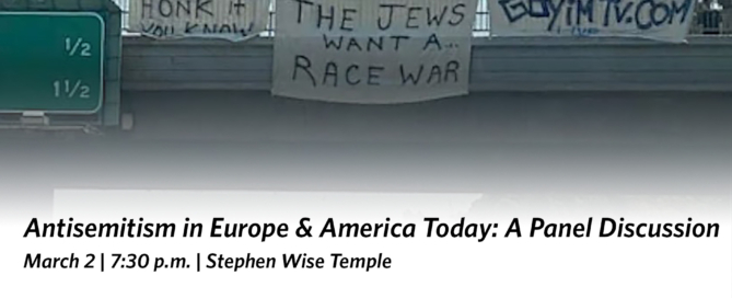 Stephen Wise Temple Antisemitism American Jewish Committee panel discussion