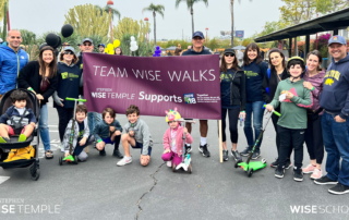 Rabbi Ron Stern and Team Wise Walks participate in Jewish World Watch's Walk to End Genocide on April 30, 2023.