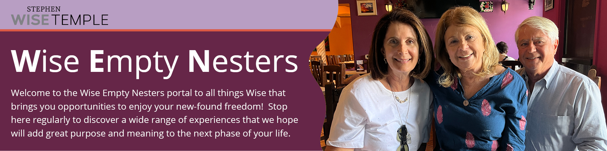 Wise Empty Nesters top banner